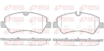 Колодки тормозные дисковые REMSA 152100
