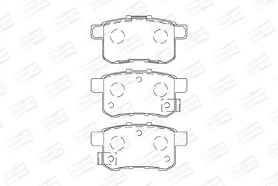 Колодки тормозные задние AYWIparts AW1810636