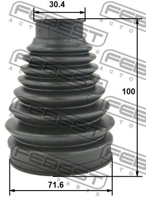 Пыльник ШРУС карданного вала FEBEST 1615P639SA