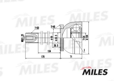 ШРУС наружный Miles GA20491