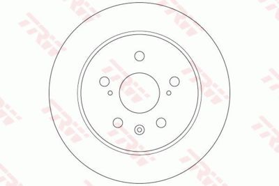 Диск тормозной задний TRW DF6178