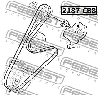 Ролик натяжителя ремня ГРМ FEBEST 2187CB8