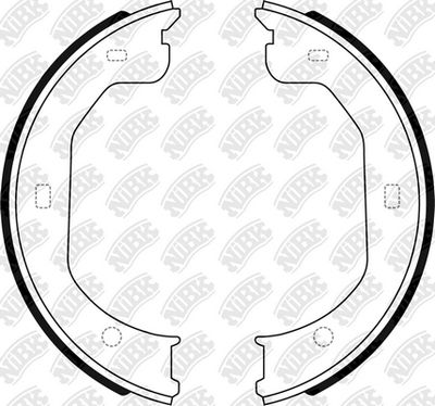 Колодки тормозные барабанные NIBK FN0710