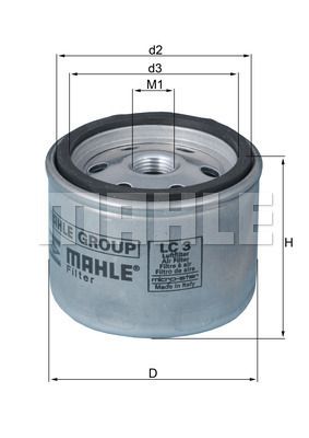 Фильтр воздушный MAHLE LC3