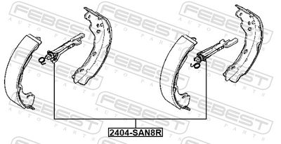 Комплект монтажный тормозных колодок RENAULT 6001551408