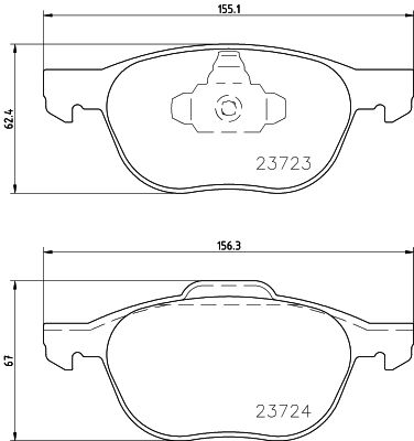 Колодки тормозные дисковые передние Nisshinbo NP5006