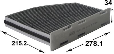 Фильтр салона угольный JS ASAKASHI AC0119CL