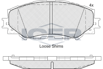 Колодки тормозные ICER 181760