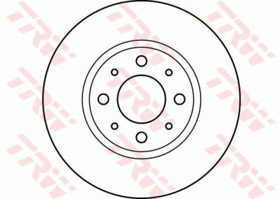 Диск тормозной передний TRW DF2621