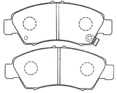 Колодки тормозные дисковые передние AKYOTO AKD1159