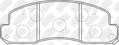 Колодки тормозные передние NIBK PN1388