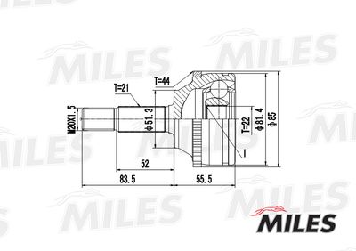 ШРУС наружный Miles GA20397