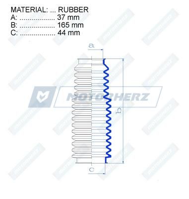 Пыльник рулевой рейки MotorHerz RDZ0198MG
