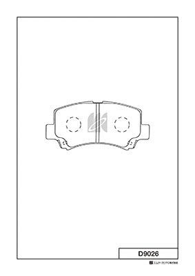 Колодки тормозные передние MK KASHIYAMA D9026