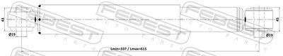 Амортизатор задний FEBEST 02110010R