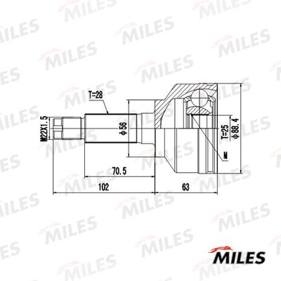 ШРУС наружный Miles GA20682