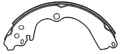 Колодки тормозные задние барабанные ALLIED NIPPON ABS0803