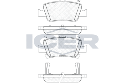 Колодки тормозные задние Mando MPT35