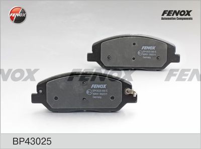 Колодки тормозные дисковые FENOX BP43025