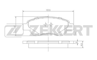 Колодки тормозные дисковые передние Zekkert BS1939