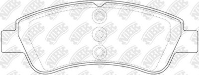 Колодки тормозные дисковые NIBK PN0364