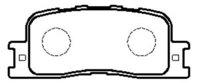 Колодки тормозные дисковые задние HSB HP5161