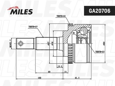 ШРУС наружный Miles GA20706