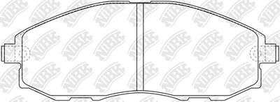 Колодки тормозные дисковые NIBK PN0434
