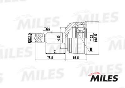 ШРУС наружный Miles GA20142