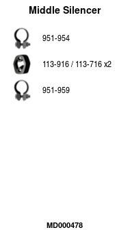 Глушитель средняя часть POLMOSTROW 08220