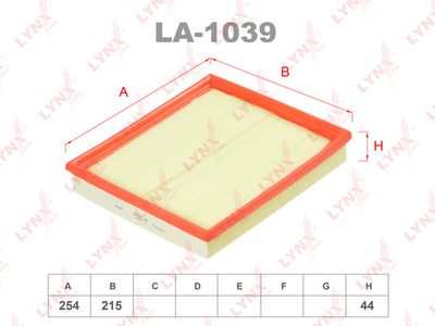 Фильтр воздушный LYNXauto LA1039