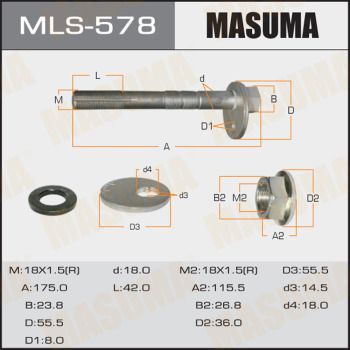 Болт с эксцентриком Masuma MLS578