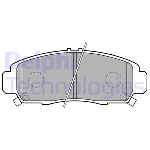 Колодки тормозные дисковые передние DELPHI LP1704