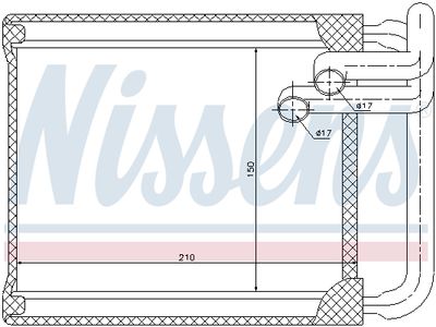 Радиатор отопителя NISSENS 77632