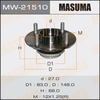 Ступица задняя Masuma MW21510