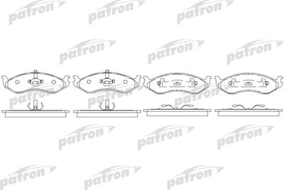 Колодки тормозные дисковые передние PATRON PBP929