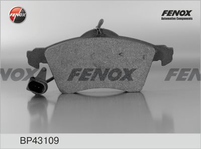Колодки тормозные дисковые FENOX BP43109
