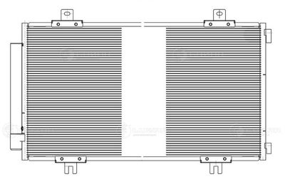 Радиатор кондиционера LUZAR LRAC2464