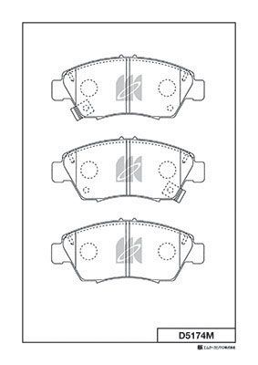 Колодки тормозные дисковые MK KASHIYAMA D5174M