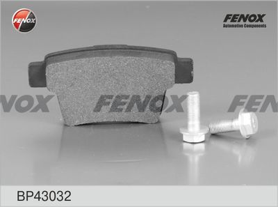 Колодки тормозные задние FENOX BP43032
