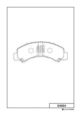 Колодки тормозные передние MK KASHIYAMA D4054
