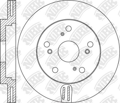 Диск тормозной NIBK RN1663