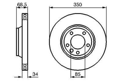 Диск тормозной BOSCH 0986479249