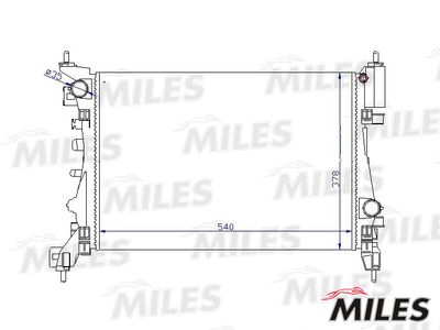 Радиатор Miles ACRM397