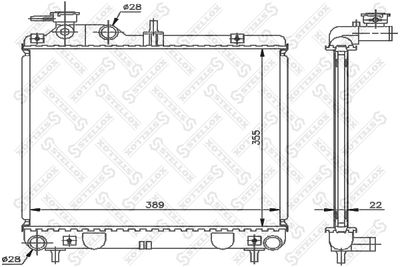 Радиатор системы охлаждения STELLOX 1026608SX