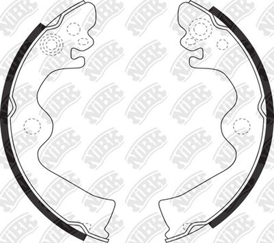 Колодки тормозные барабанные NIBK FN1204