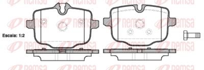 Колодки тормозные дисковые REMSA 143300