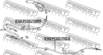 Трос стояночного тормоза TOYOTA 4642060112