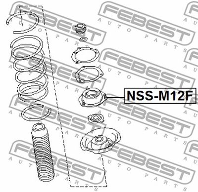 Опора амортизатора переднего FEBEST NSSM12F
