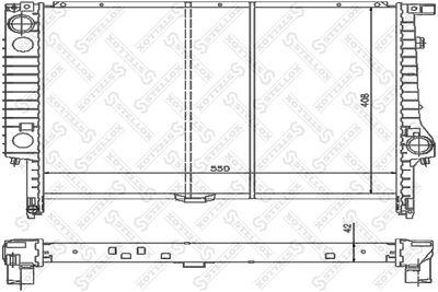 Радиатор системы охлаждения STELLOX 1025583SX
